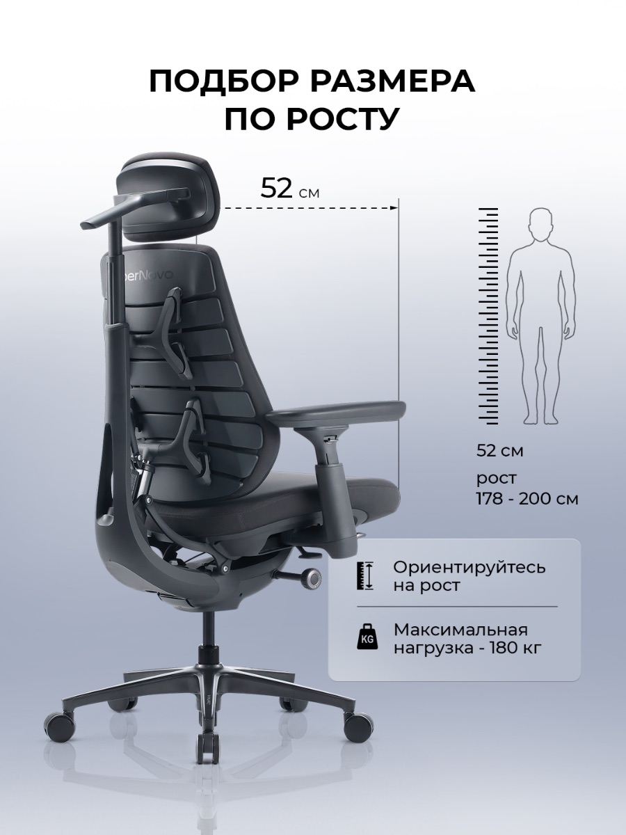 Офисное кресло LiberNovo Maxis Airflow (Graphite)