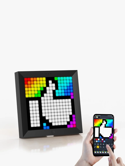 Пиксельный LED-дисплей Divoom Pixoo, 16x16, Bluetooth, часы, погода и pixel art