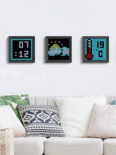 Пиксельный LED-дисплей Divoom Pixoo, 16x16, Bluetooth, часы, погода и pixel art
